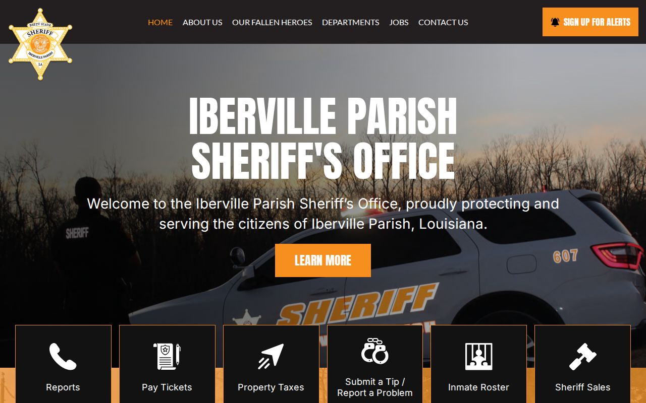 Iberville Parish Sheriff source used when no official police blotter exists