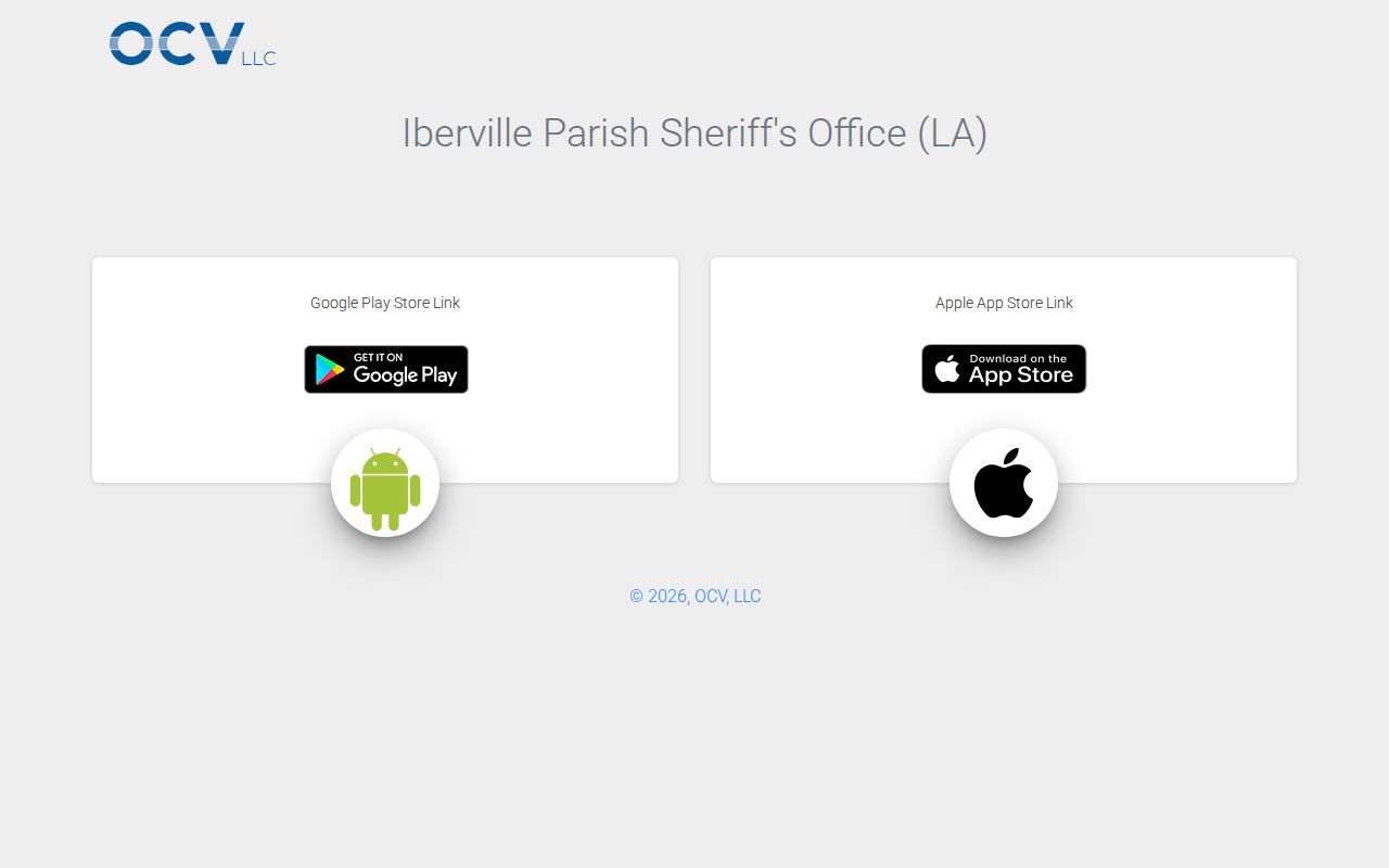 Iberville Parish Sheriff citizen app share page